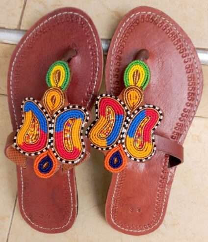 Quality Kenya beaded sandals & slippers