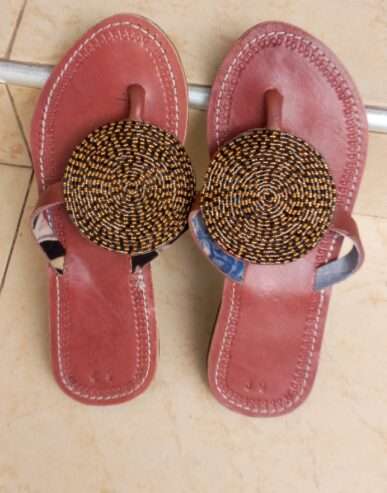 Quality Kenya beaded sandals & slippers