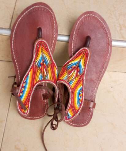 Quality Kenya beaded sandals & slippers