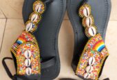 Quality Kenya beaded sandals & slippers