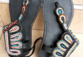 Quality Kenya beaded sandals & slippers