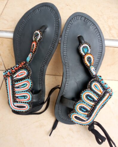 Quality Kenya beaded sandals & slippers