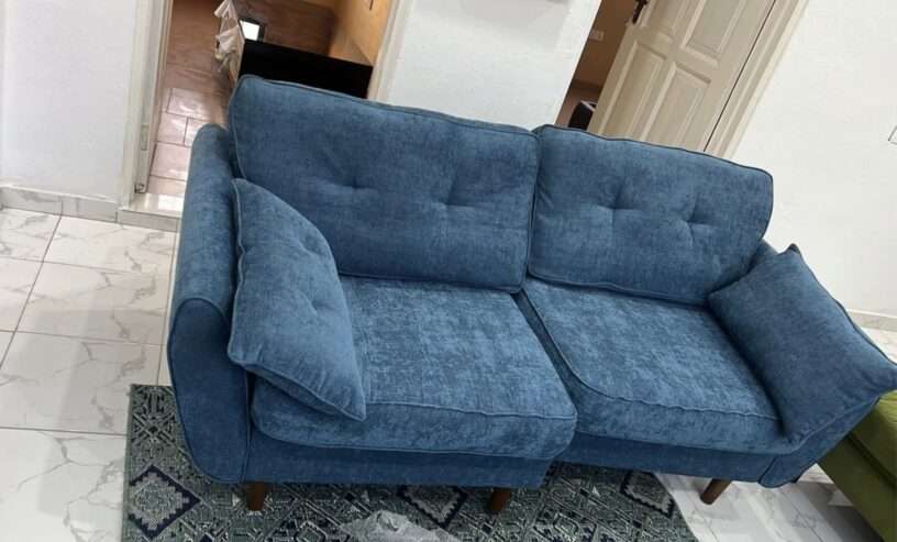 3 seater couch (blue/grey)