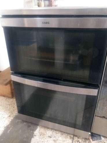 AEG Electric Double oven with induction cooker