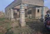 Plot of 110*75 with an uncompleted 3 bedroom apartment on it for sale