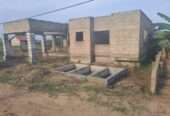 Plot of 110*75 with an uncompleted 3 bedroom apartment on it for sale