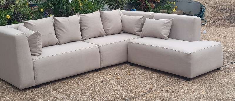 Sectional sofa.