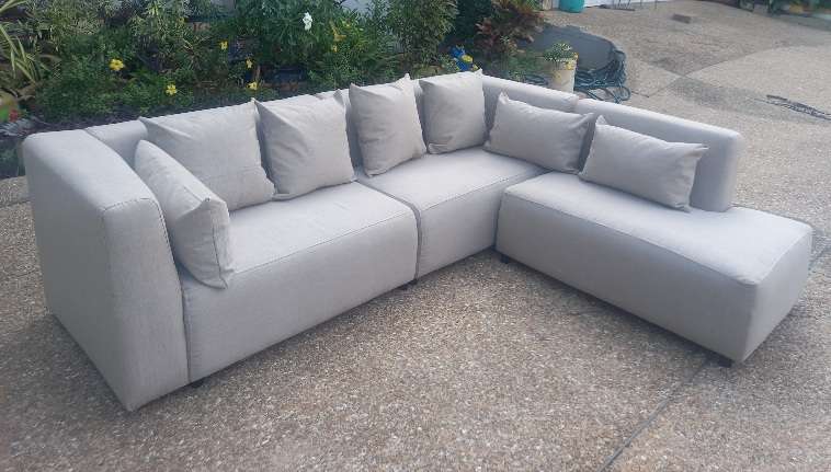 Sectional sofa.