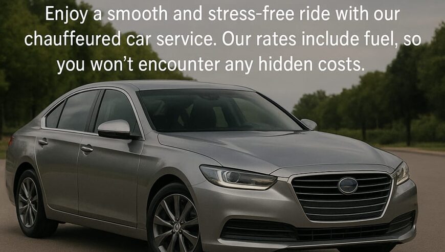 Car for rent with driver and fuel