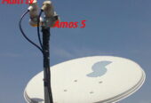 Satellite dish with Installation for free channels