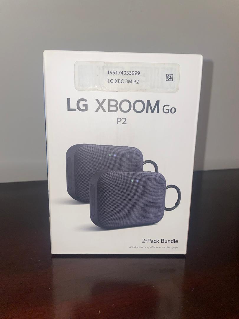 LG XBOOM Go P2 portable speaker (2-pack bundle)