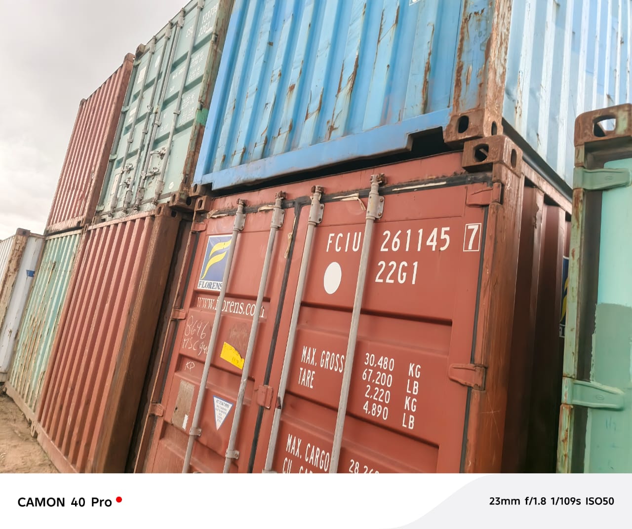 Reduce to clear 20ft empty dry Containers available for sales.