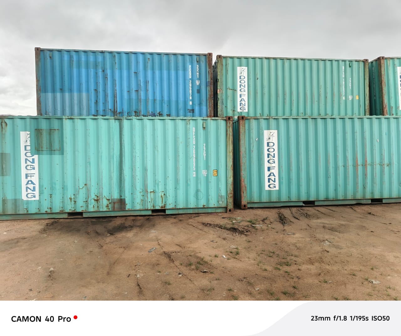 Reduce to clear 20ft empty dry Containers available for sales.